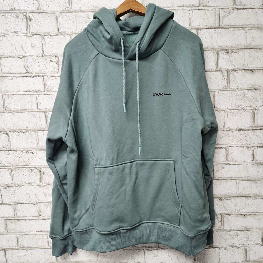 Spark Paws Unisex Green Human Hoodie Size XL NWT Very Soft